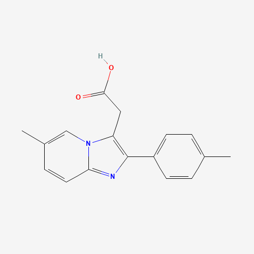 6-Methyl-2-(4-methylphenyl)imidazol[1,2-a]-pyridine-3-acetic acid