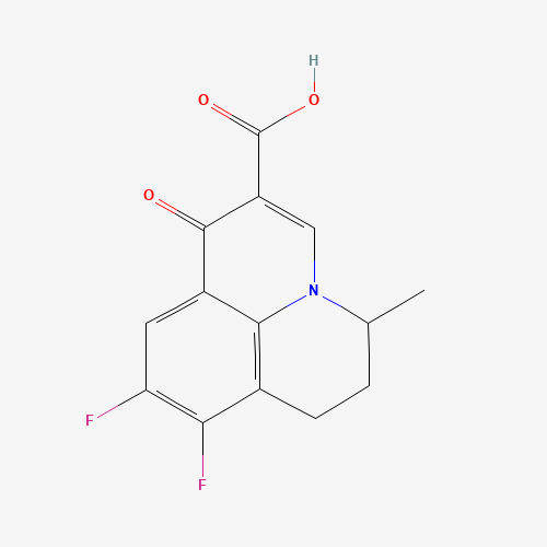 (+,-)-8,9-Difluoro-5-methyl-6,7-dihydro-1-oxo-1H,5H-benzo[i,j]quinoline-2-carboxylic acid