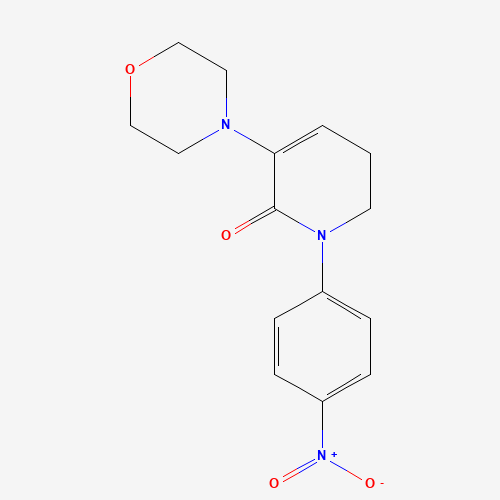 3-(4-Morpholinyl)-1-(4-nitrophenyl)-5,6-dihydro-2(1H)-pyridinone