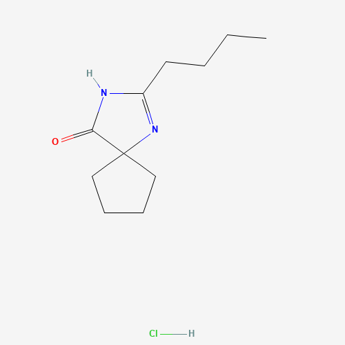  2-N-Butyl-1,3-diaza-spiro[4,4]non-1-en-4-one HCl