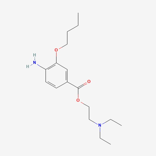 2-Diethylamino ethyl 4-amino-3-butoxybenzoate 99-43-4