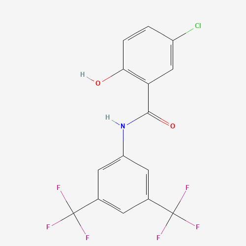 N-(3,5-Bis(trifluoromethyl)phenyl)-5-chloro-2-hydroxybenzamide 978-62-1