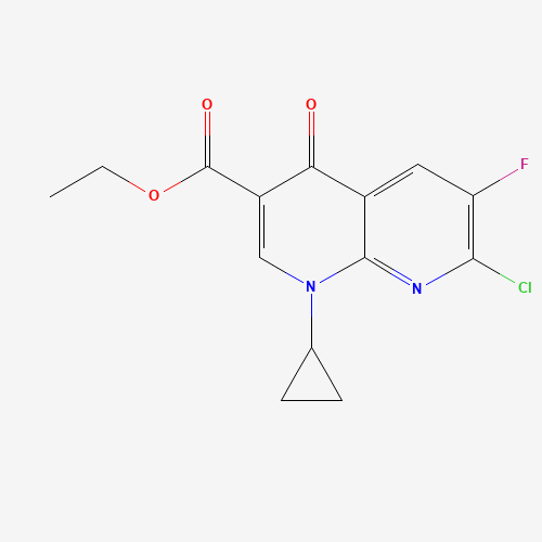 Ethyl 7-chloro-1-cyclopropyl-6-fluoro-4-oxo-1,4-dihydro-1,8-naphthyridine-3-carboxylate 96568-07-9