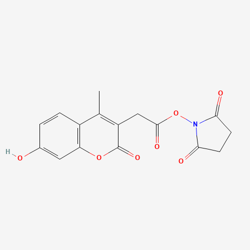 2,5-Dioxopyrrolidin-1-yl 2-(7-hydroxy-4-methyl-2-oxo-2H-chromen-3-yl)acetate 96735-88-5