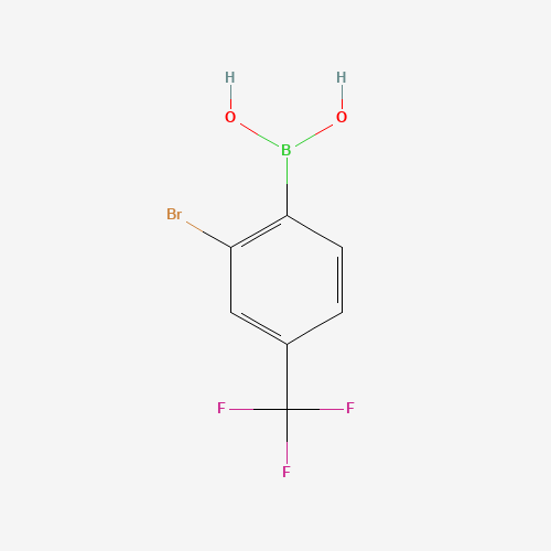 (2-Bromo-4-(trifluoromethyl)phenyl)boronic acid 959997-88-7