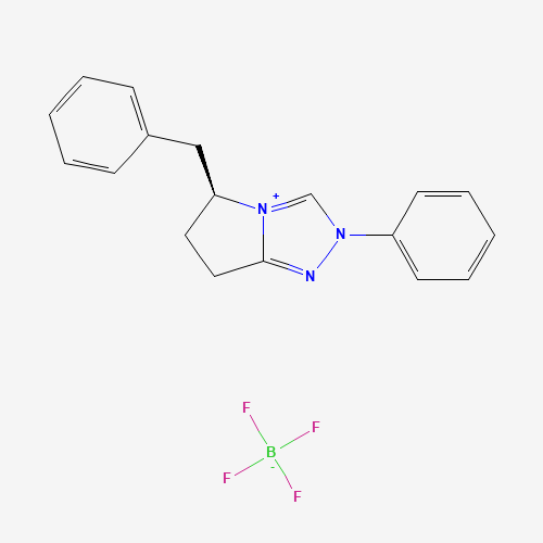 (S)-5-Benzyl-2-phenyl-6,7-dihydro-5H-pyrrolo[2,1-c][1,2,4]triazol-2-ium tetrafluoroborate 960254-94-8